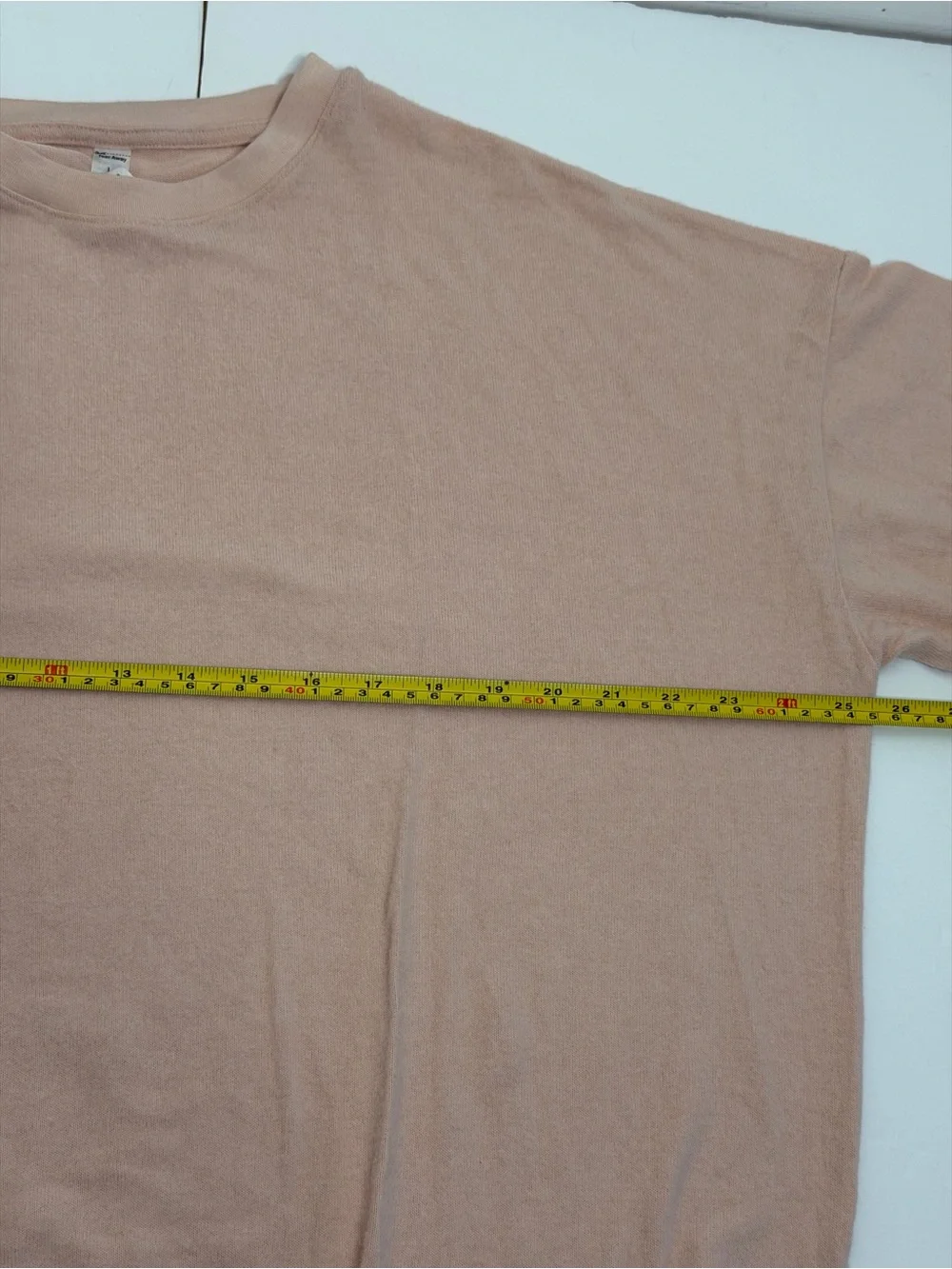 ALO Yoga Long Sleeve Crewneck Top - light pink peach size L